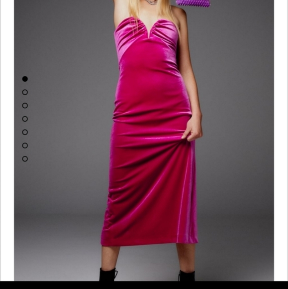 Zara Velvet Midi Dress - Picture 7 of 12